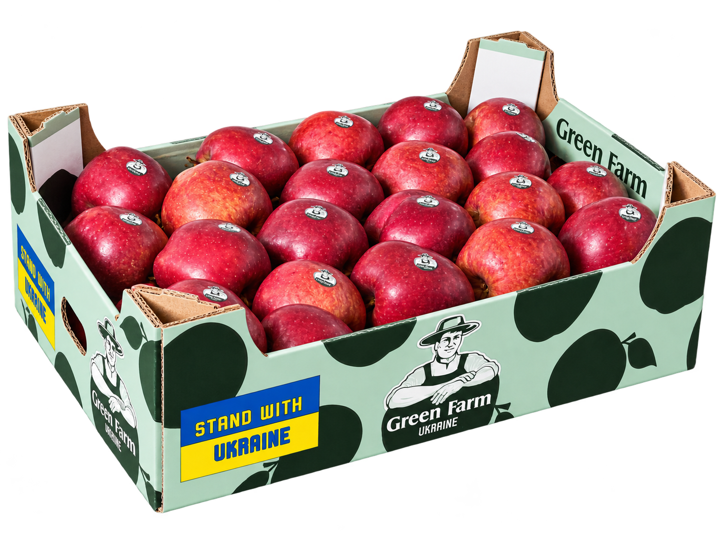 Open top two-layer Green Farm box