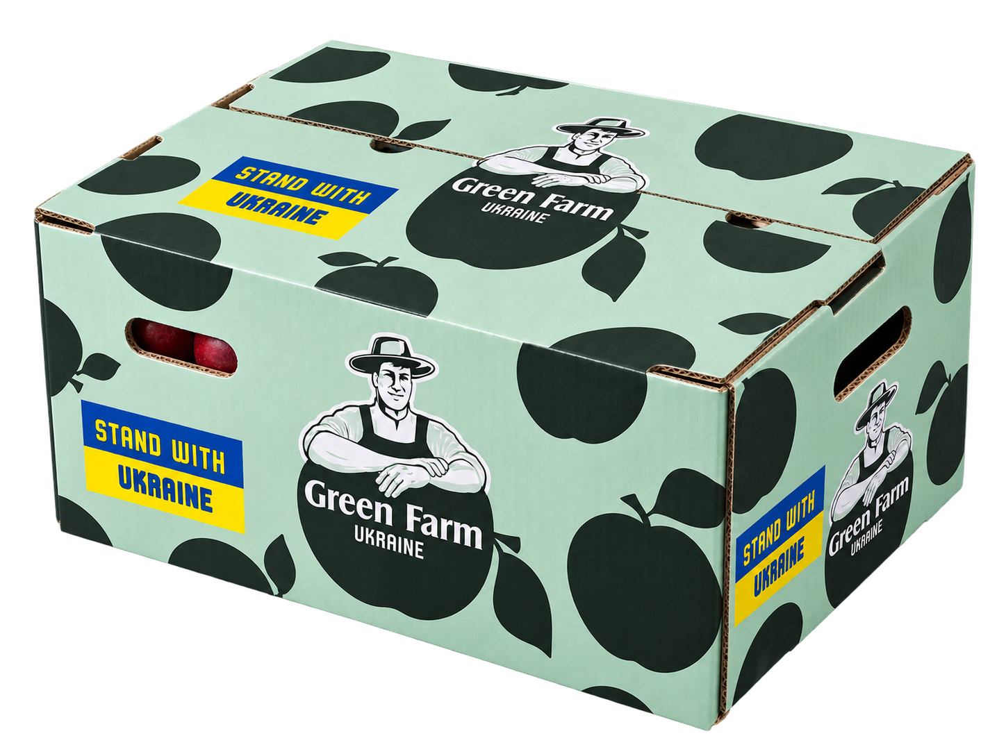 Closed Green Farm bushel box